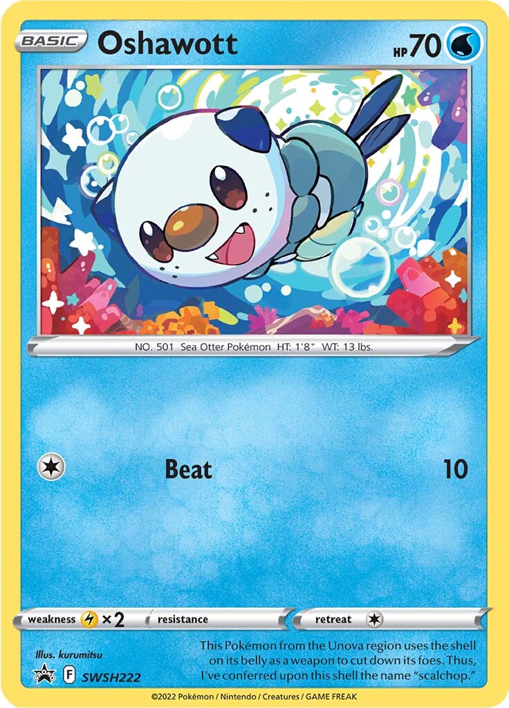 Oshawott (SWSH222) [Sword & Shield: Black Star Promos] | GnG Games