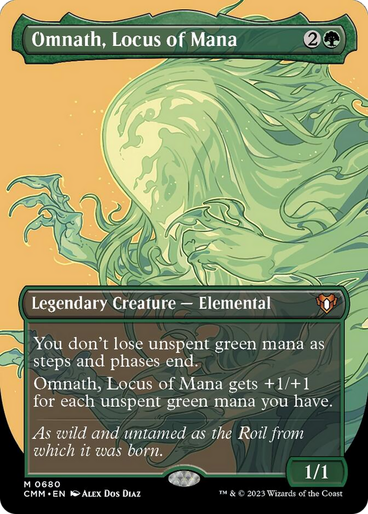 Omnath, Locus of Mana (Borderless Profile) [Commander Masters] | GnG Games