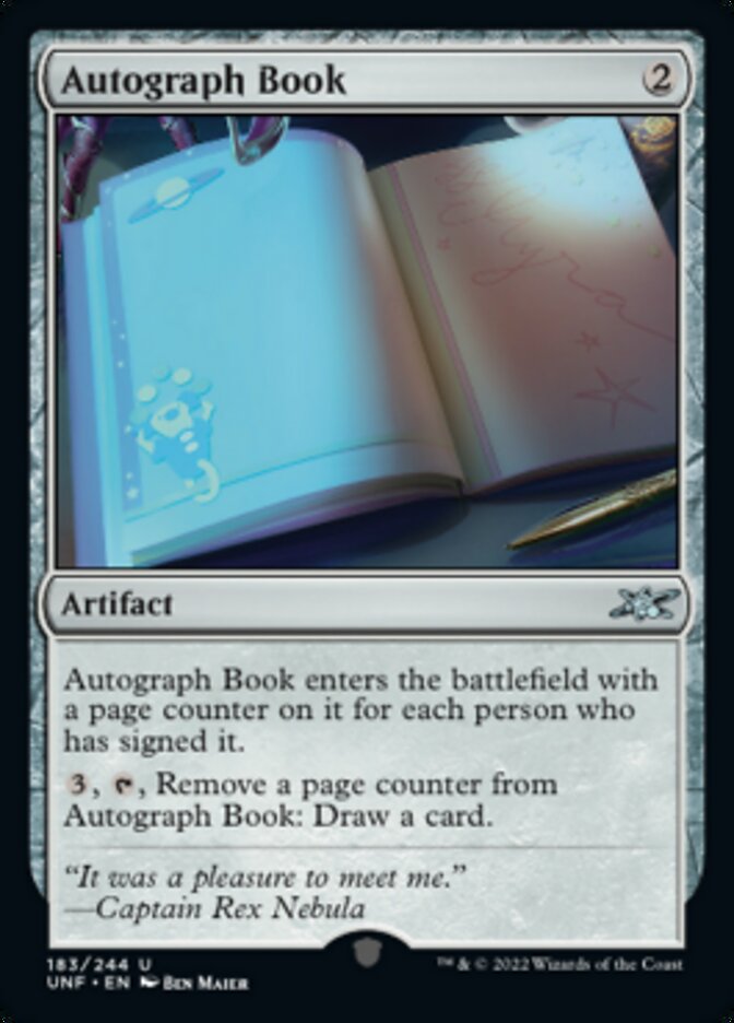 Autograph Book [Unfinity] | GnG Games