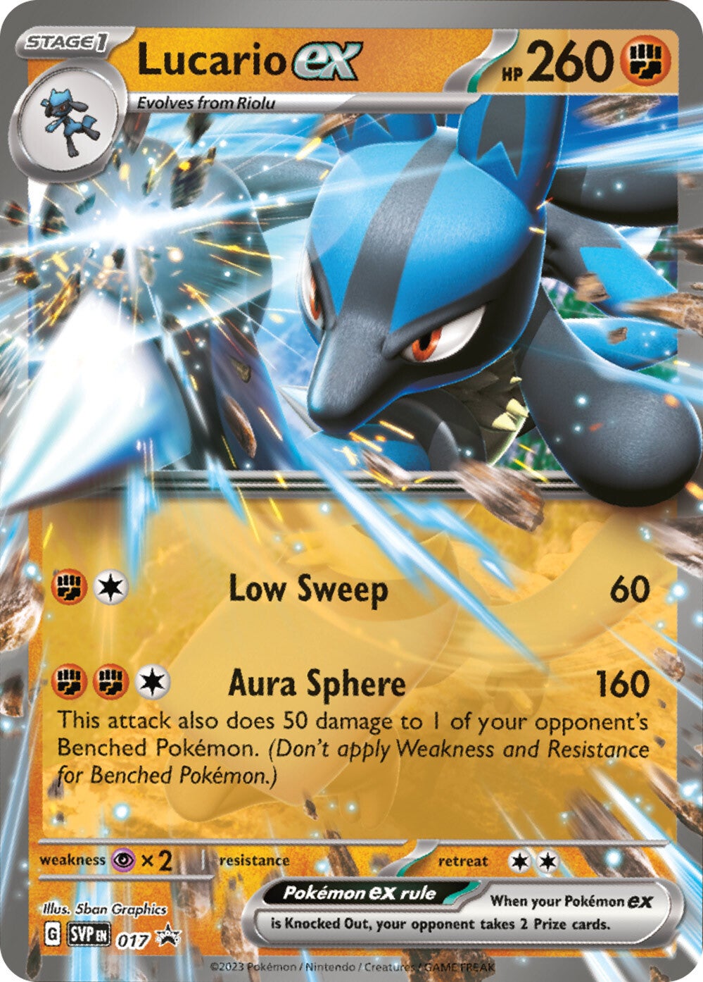 Lucario ex (017) [Scarlet & Violet: Black Star Promos] | GnG Games