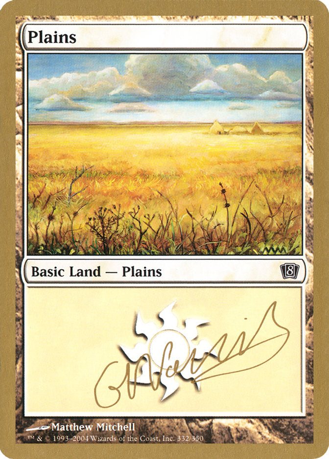 Plains (gn332) (Gabriel Nassif) [World Championship Decks 2004] | GnG Games