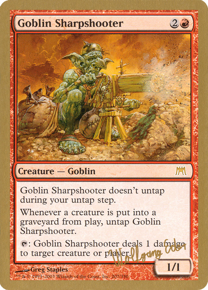 Goblin Sharpshooter (Wolfgang Eder) [World Championship Decks 2003] | GnG Games