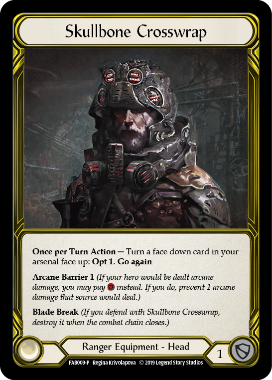 Skullbone Crosswrap [FAB009-P] (Promo)  1st Edition Cold Foil - Golden | GnG Games