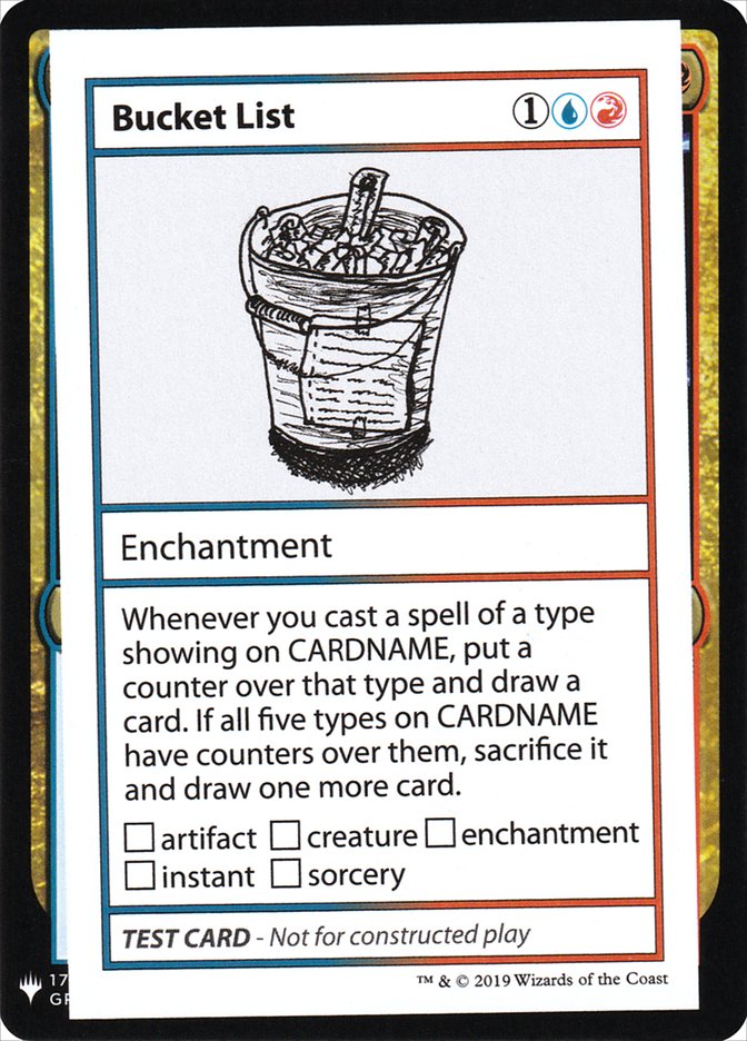 Bucket List [Mystery Booster Playtest Cards] | GnG Games
