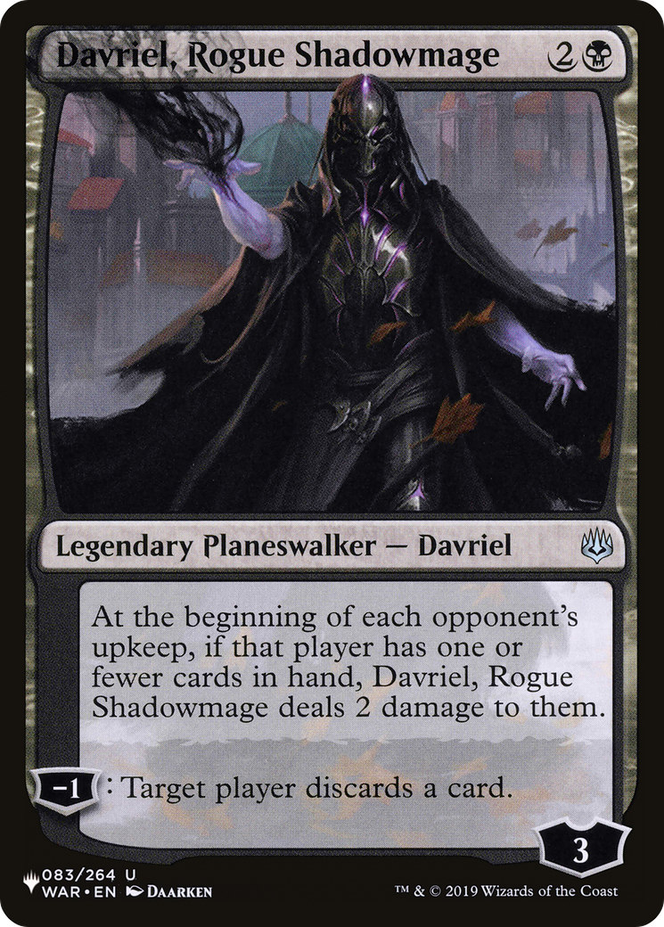 Davriel, Rogue Shadowmage [The List] | GnG Games