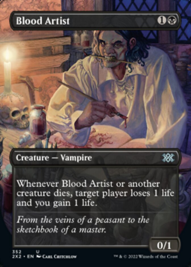 Blood Artist (Borderless Alternate Art) [Double Masters 2022] | GnG Games