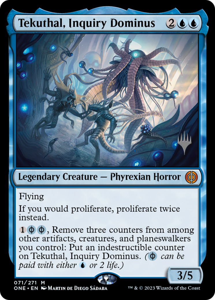 Tekuthal, Inquiry Dominus (Promo Pack) [Phyrexia: All Will Be One Promos] | GnG Games