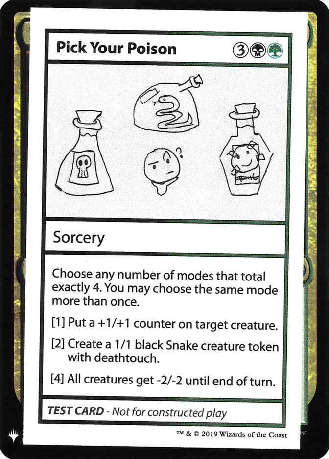 Pick Your Poison [Mystery Booster Playtest Cards] | GnG Games