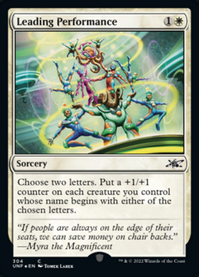 Leading Performance (Galaxy Foil) [Unfinity] | GnG Games