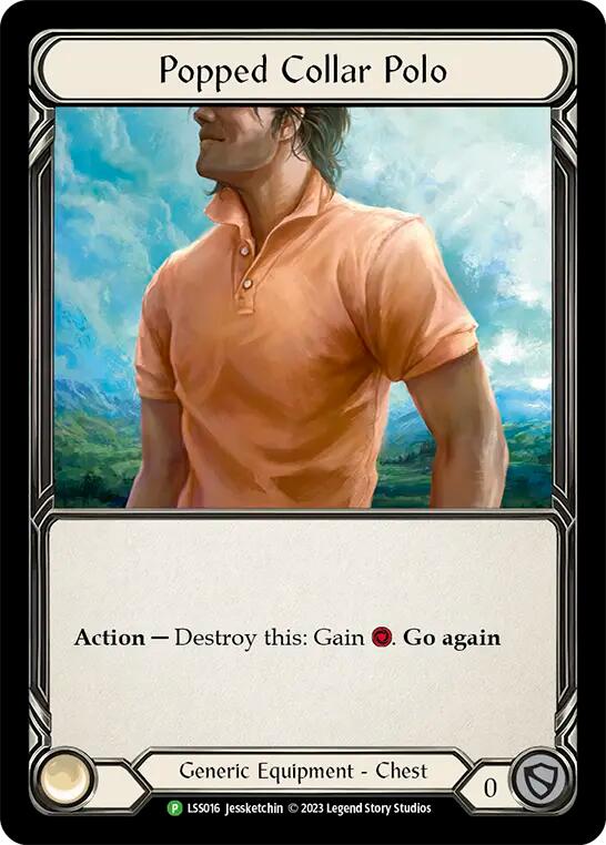 Popped Collar Polo [LSS016] (Promo)  Cold Foil | GnG Games