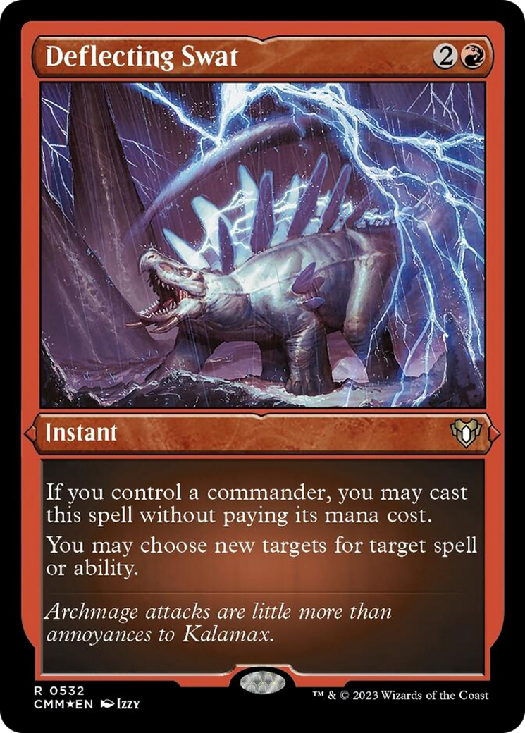 Deflecting Swat (Foil Etched) [Commander Masters] | GnG Games