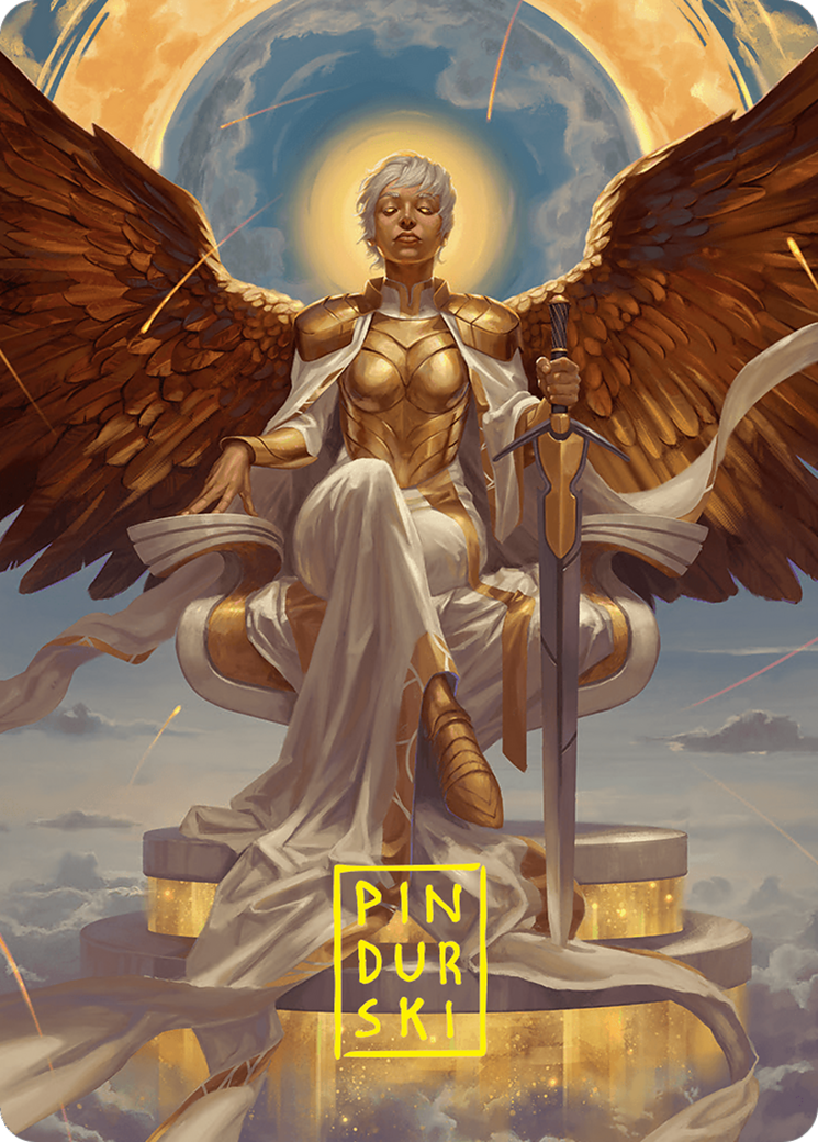 Herald of Eternal Dawn Art Card (27/54) (Gold-Stamped Signature) [Foundations Art Series] | GnG Games