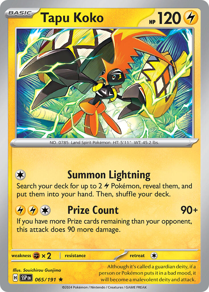 Tapu Koko (065/191) (Theme Deck Exclusive) [Scarlet & Violet: Surging Sparks] | GnG Games