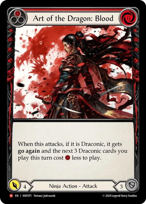 Art of the Dragon: Blood [HNT071] (The Hunted)  Rainbow Foil | GnG Games