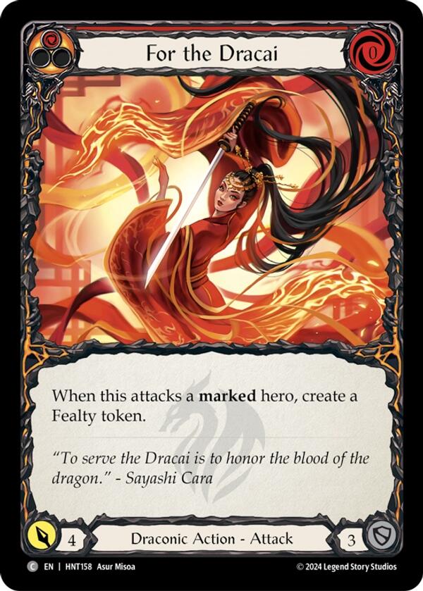 For the Dracai [HNT158] (The Hunted)  Rainbow Foil | GnG Games