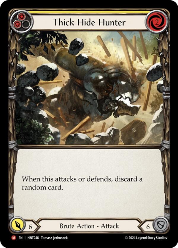 Thick Hide Hunter [HNT246] (The Hunted)  Rainbow Foil | GnG Games