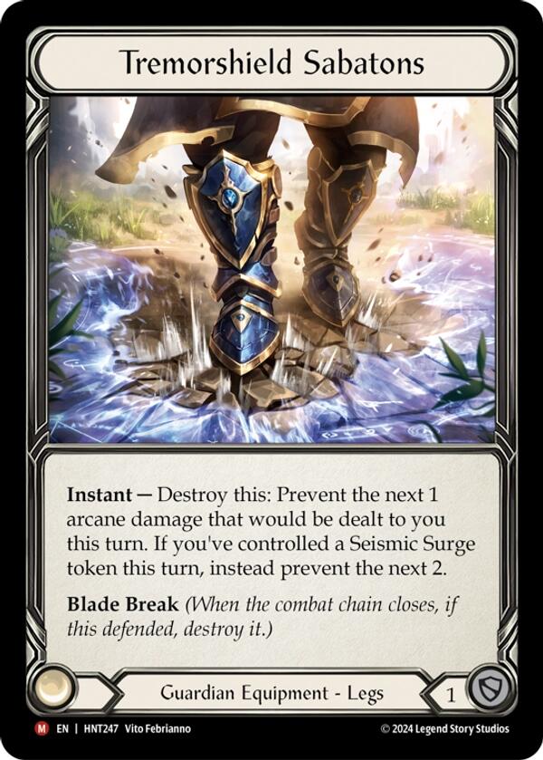 Tremorshield Sabatons [HNT247] (The Hunted)  Cold Foil | GnG Games