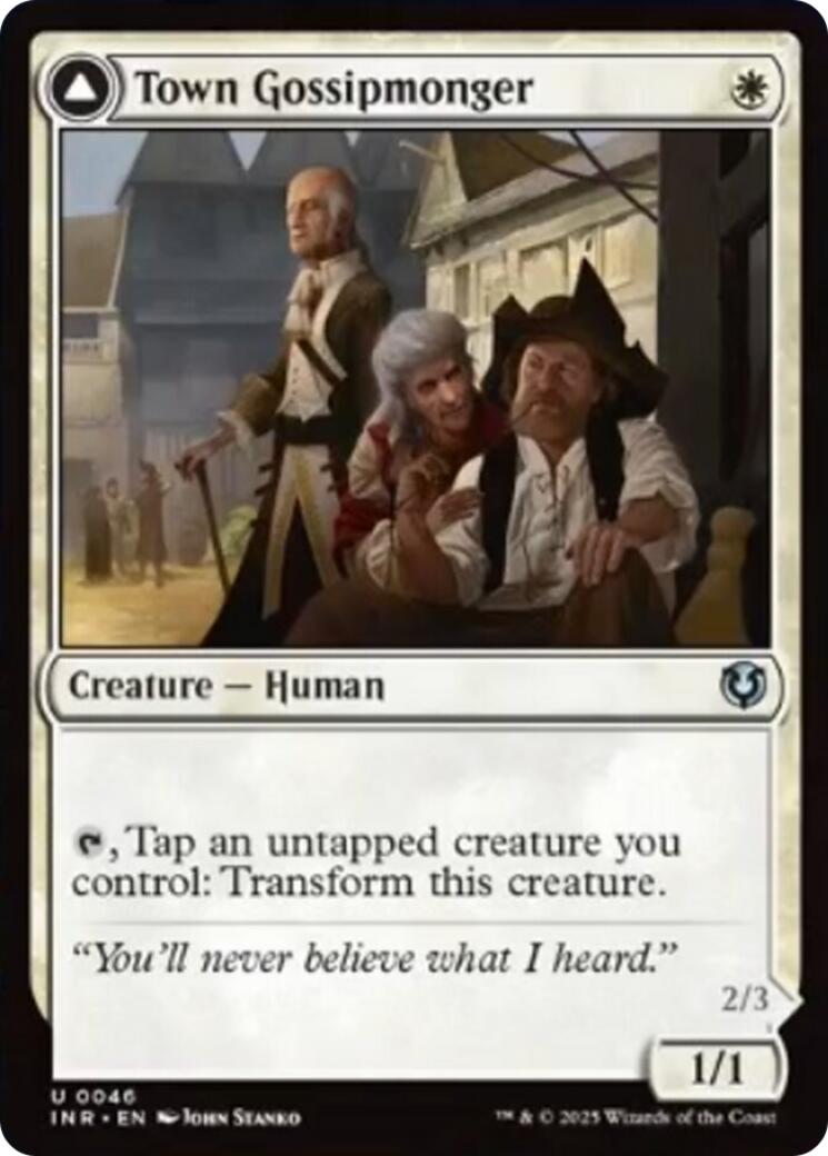 Town Gossipmonger // Incited Rabble [Innistrad Remastered] | GnG Games