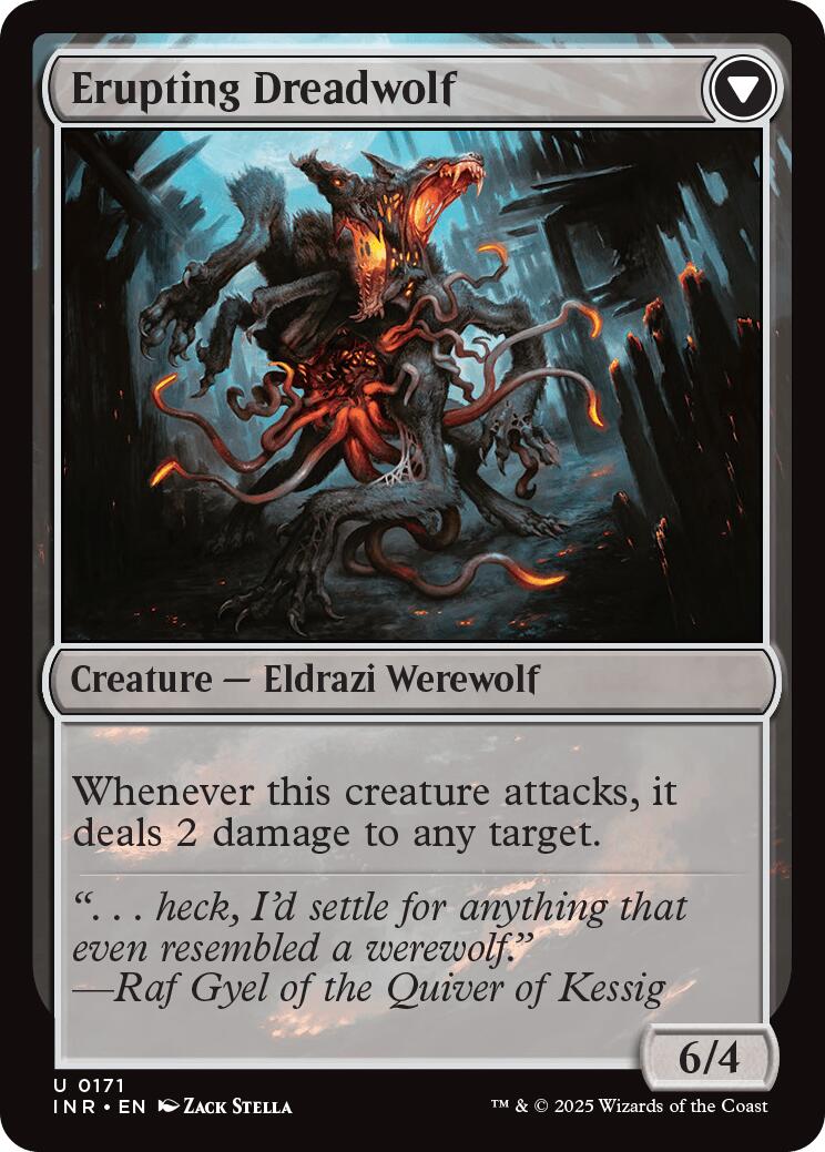 Smoldering Werewolf // Erupting Dreadwolf [Innistrad Remastered] | GnG Games