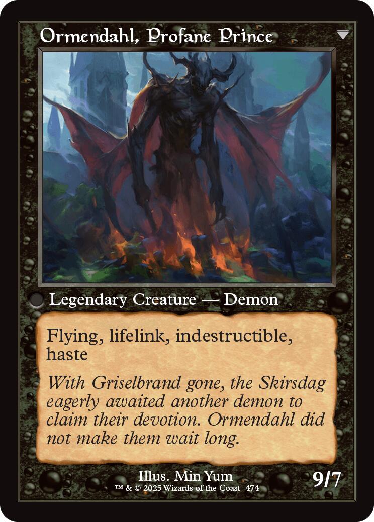 Westvale Abbey // Ormendahl, Profane Prince (Retro Frame) [Innistrad Remastered] | GnG Games