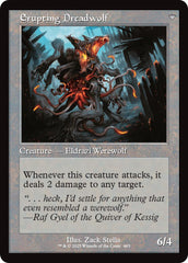 Smoldering Werewolf // Erupting Dreadwolf (Retro Frame) [Innistrad Remastered] | GnG Games