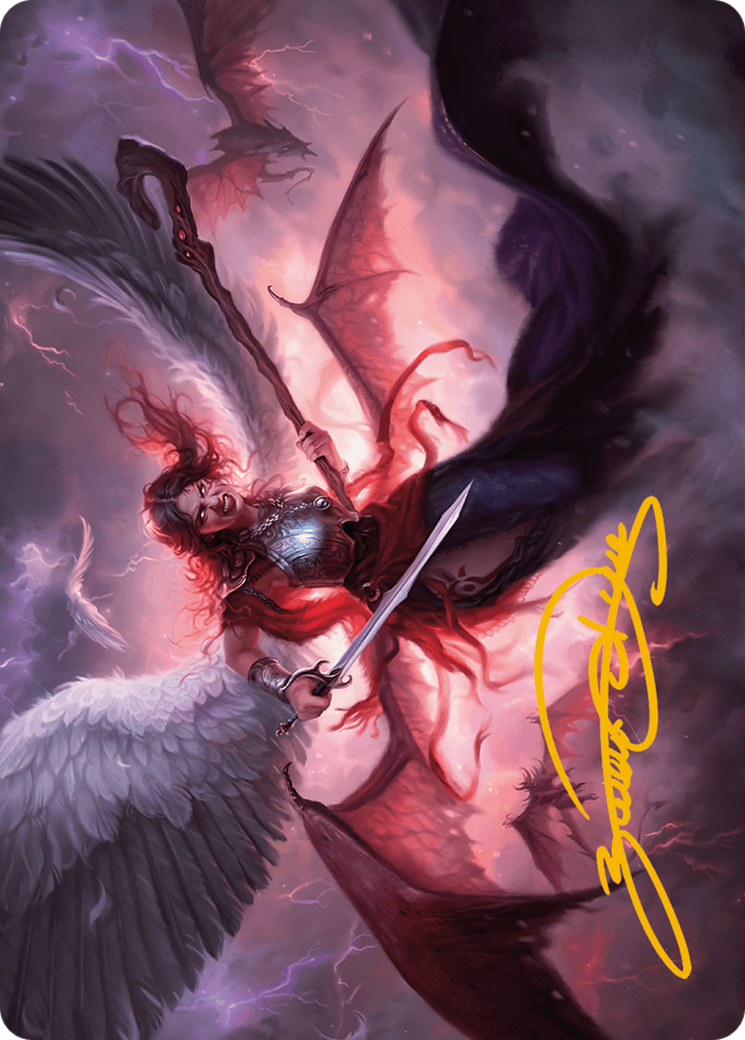 Kaalia of the Vast Art Card (Gold-Stamped Signature) [Modern Horizons 3 Art Series] | GnG Games