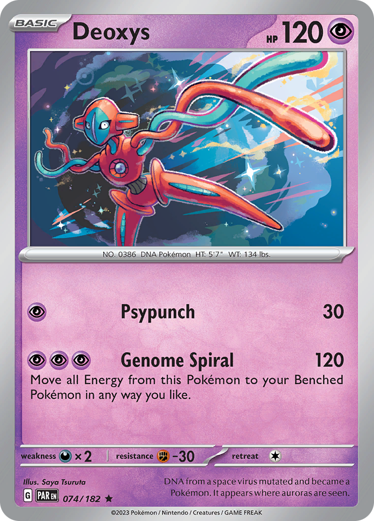 Deoxys (074/182) [Scarlet & Violet: Paradox Rift] | GnG Games