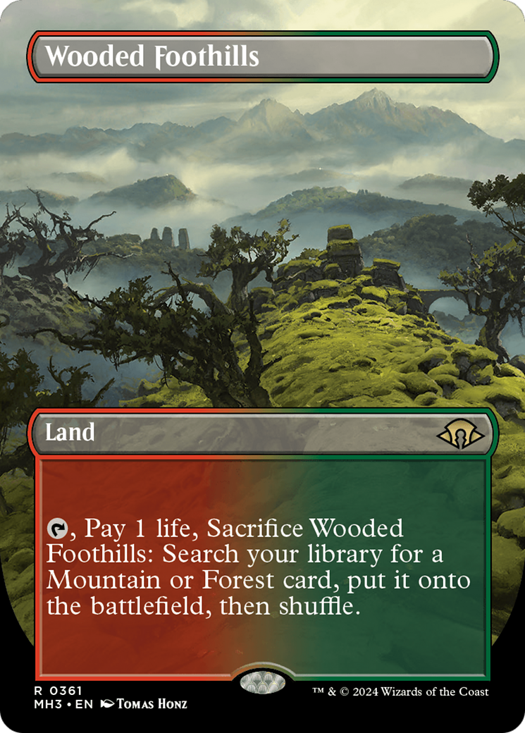 Wooded Foothills (Borderless) [Modern Horizons 3] | GnG Games