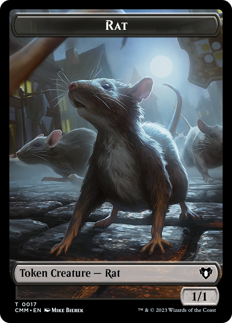 Rat Token [Commander Masters Tokens] | GnG Games