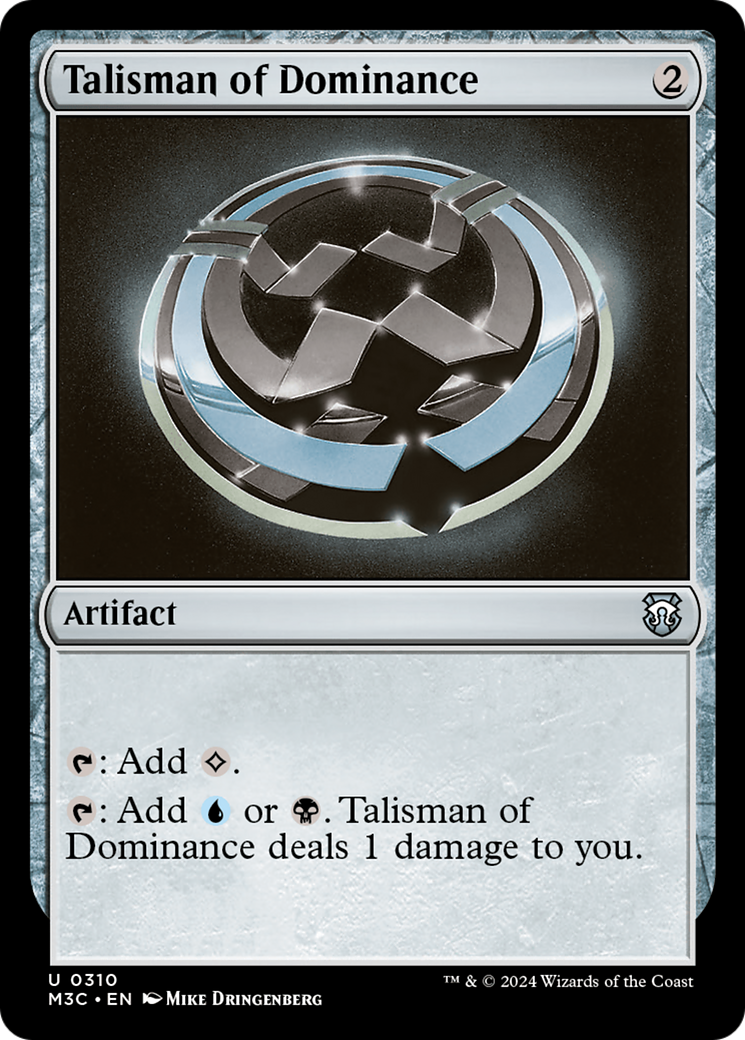 Talisman of Dominance (Ripple Foil) [Modern Horizons 3 Commander] | GnG Games