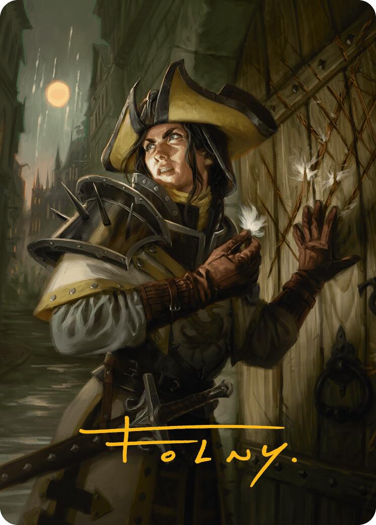 Thraben Inspector Art Card (Gold-Stamped Signature) [Innistrad Remastered Art Series] | GnG Games