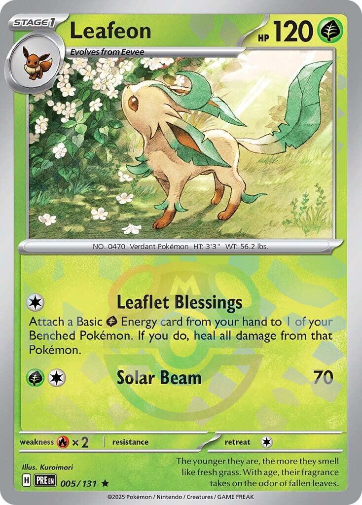 Leafeon (005/131) (Master Ball Pattern) [Scarlet & Violet: Prismatic Evolutions] | GnG Games
