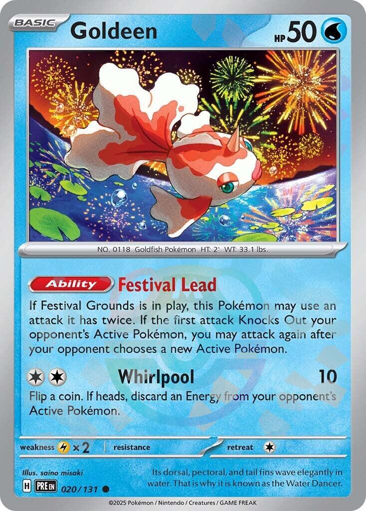 Goldeen (020/131) (Master Ball Pattern) [Scarlet & Violet: Prismatic Evolutions] | GnG Games