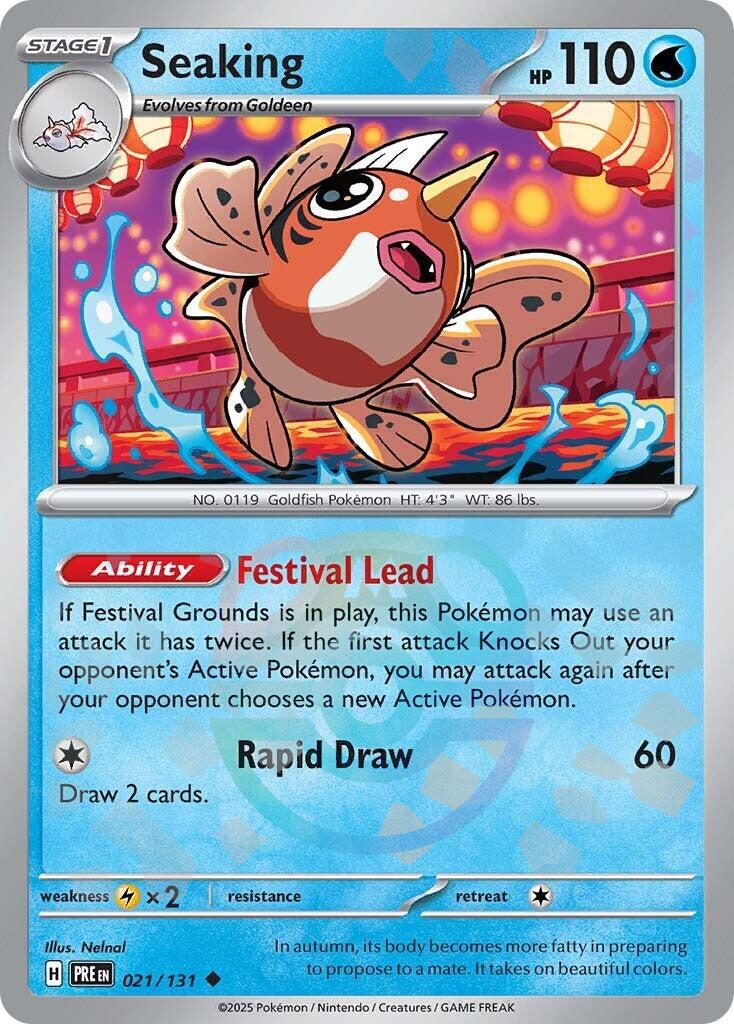 Seaking (021/131) (Master Ball Pattern) [Scarlet & Violet: Prismatic Evolutions] | GnG Games