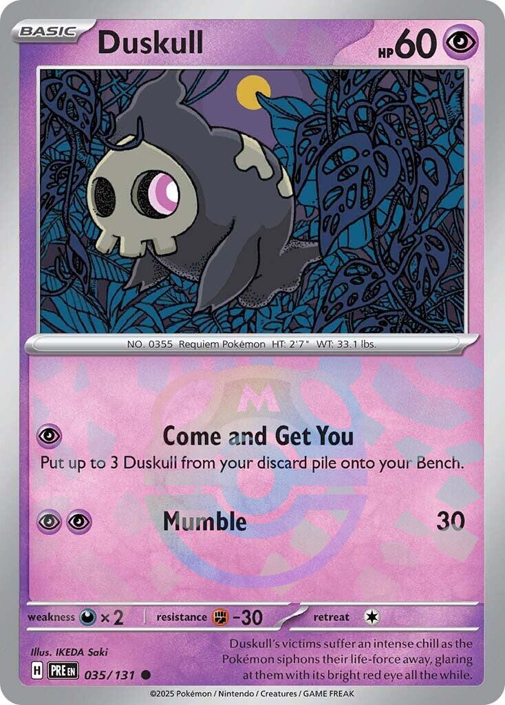 Duskull (035/131) (Master Ball Pattern) [Scarlet & Violet: Prismatic Evolutions] | GnG Games