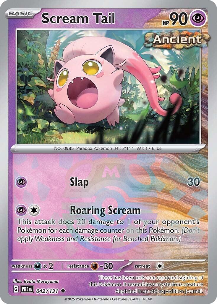 Scream Tail (042/131) (Master Ball Pattern) [Scarlet & Violet: Prismatic Evolutions] | GnG Games