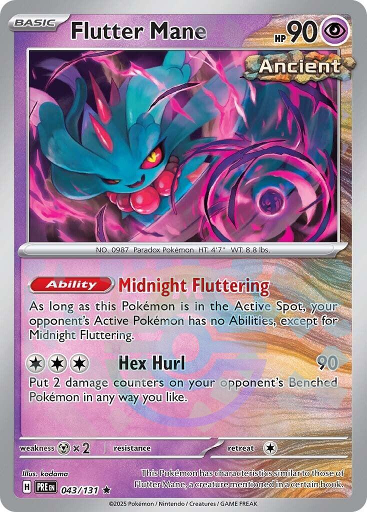 Flutter Mane (043/131) (Master Ball Pattern) [Scarlet & Violet: Prismatic Evolutions] | GnG Games