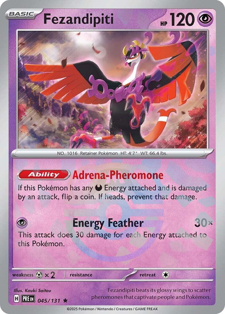 Fezandipiti (045/131) (Master Ball Pattern) [Scarlet & Violet: Prismatic Evolutions] | GnG Games