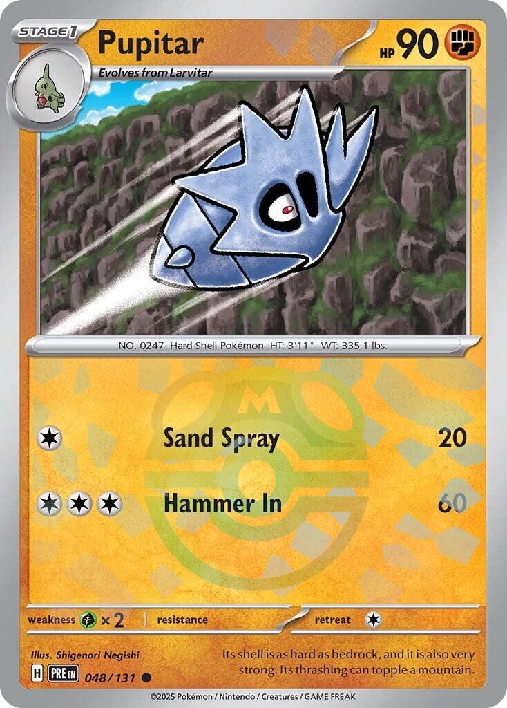 Pupitar (048/131) (Master Ball Pattern) [Scarlet & Violet: Prismatic Evolutions] | GnG Games