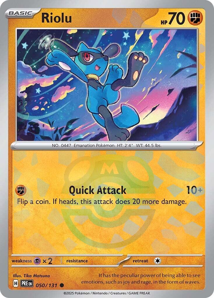Riolu (050/131) (Master Ball Pattern) [Scarlet & Violet: Prismatic Evolutions] | GnG Games