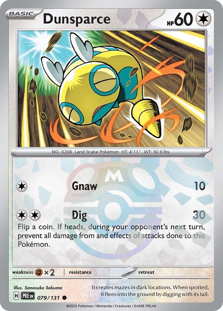 Dunsparce (079/131) (Master Ball Pattern) [Scarlet & Violet: Prismatic Evolutions] | GnG Games