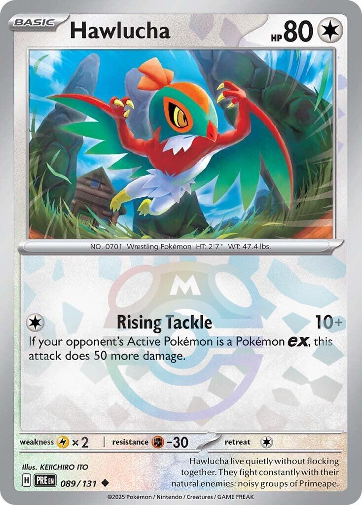 Hawlucha (089/131) (Master Ball Pattern) [Scarlet & Violet: Prismatic Evolutions] | GnG Games