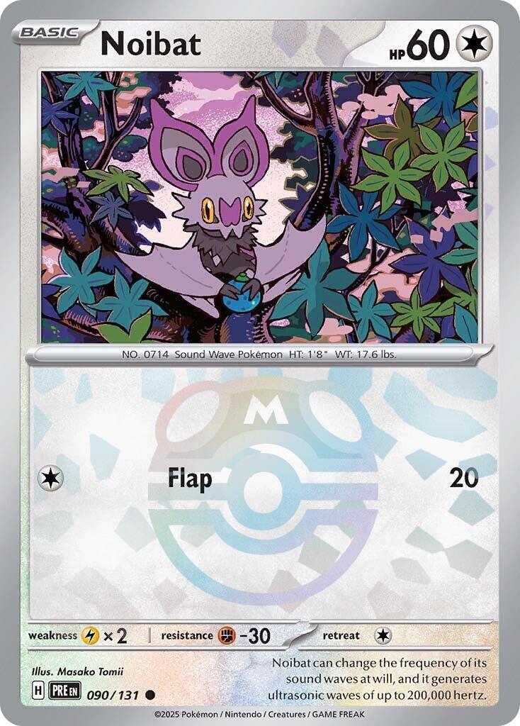 Noibat (090/131) (Master Ball Pattern) [Scarlet & Violet: Prismatic Evolutions] | GnG Games