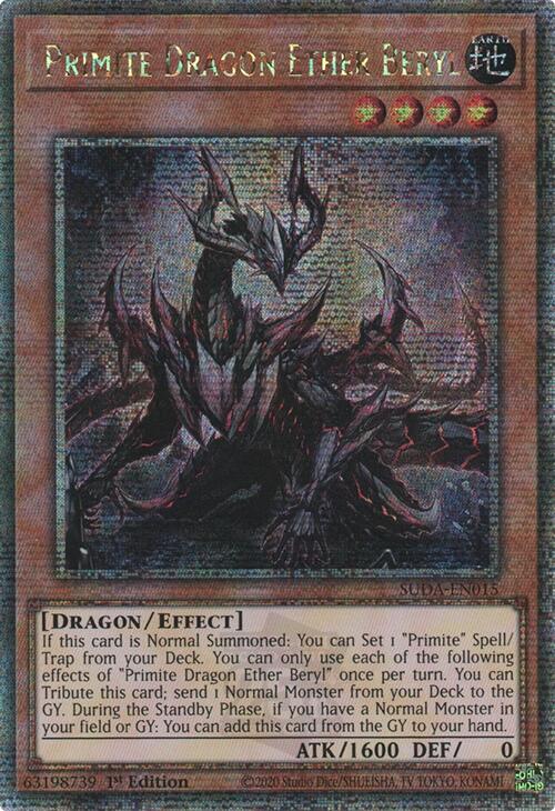 Primite Dragon Ether Beryl (Quarter Century Secret Rare) [SUDA-EN015] Quarter Century Secret Rare | GnG Games