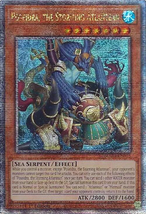 Poseidra, the Storming Atlantean (Quarter Century Secret Rare) [SUDA-EN016] Quarter Century Secret Rare | GnG Games