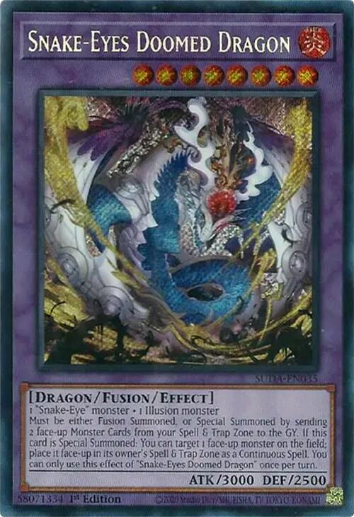 Snake-Eyes Doomed Dragon [SUDA-EN035] Secret Rare | GnG Games