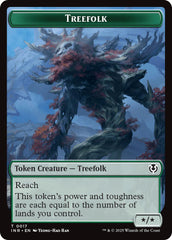 Treefolk // Emblem - Wrenn and Seven Double-Sided Token [Innistrad Remastered Tokens] | GnG Games