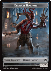 Eldrazi Horror // Human Soldier (0003) Double-Sided Token [Innistrad Remastered Tokens] | GnG Games