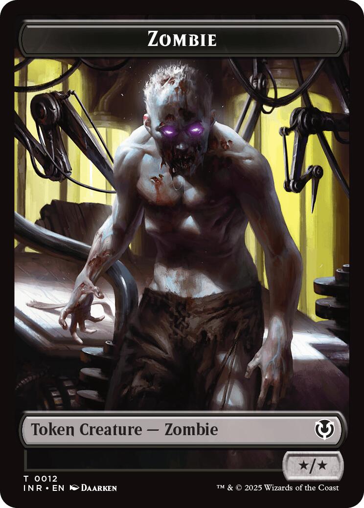 Zombie (0011) // Zombie (0012) Double-Sided Token [Innistrad Remastered Tokens] | GnG Games