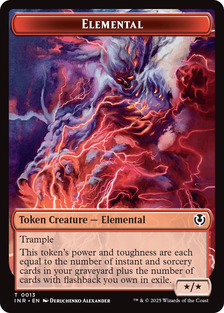 Elemental // Human (0014) Double-Sided Token [Innistrad Remastered Tokens] | GnG Games